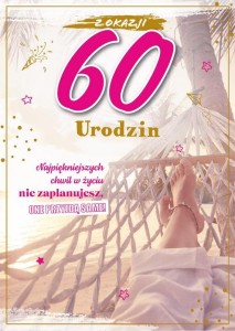 KARNET URODZINY 60