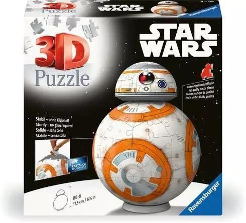 Puzzle 3D Star Wars BB-8, Ravensburger