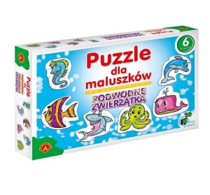 PUZZLE DLA MALUSZKÓW PODWODNE ZWIERZĘTA ALEX