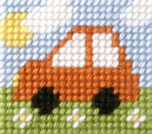 HAFT. MOJE PIERWSZE WYSZYWANIE - SAMOCHODZIK