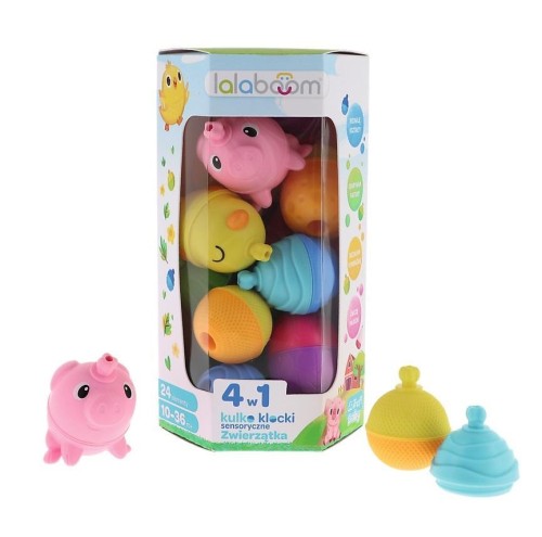 Kulko-klocki 24 el. Farma Lalaboom TREFL, Trefl