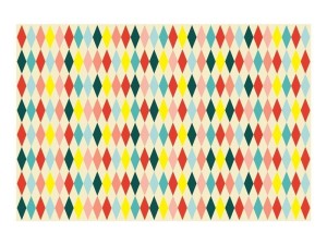 OBRUS PAPIEROWY ROMBY 180X120CM