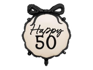 BALON FOLIOWY PASTYLKA HAPPY 50 47,5X45CM