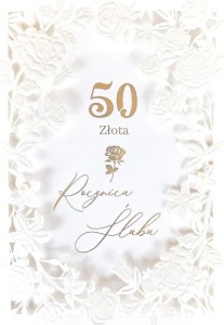 KARNET ROCZNICA ŚLUBU 50