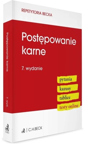 Postępowanie karne. Pytania. Kazusy. Tablice...