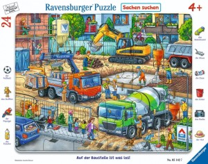 PUZZLE 24 CONSTRUCTION SITE FRAME, RAVENSBURGER