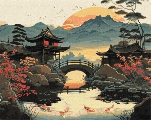 MALOWANIE PO NUMERACH - PRZEPIĘKNY WSCHÓD 40X50CM