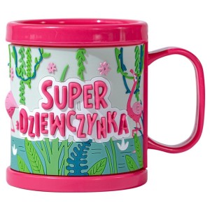 KUBEK DLA DZIECKA 3D SUPER DZIEWCZYNKA
