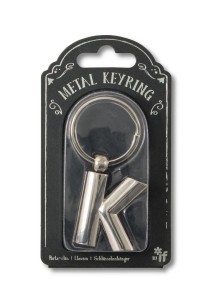 SILVER LETTER KEYRING - BRELOK DO KLUCZY LITERA K