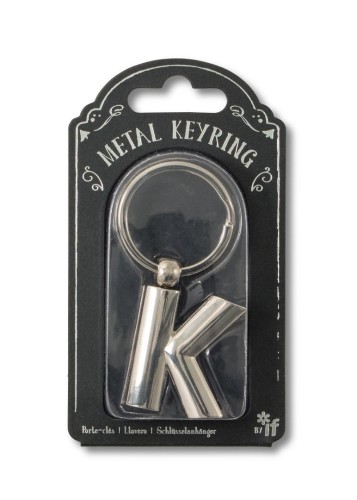 Silver Letter Keyring - brelok do kluczy litera K