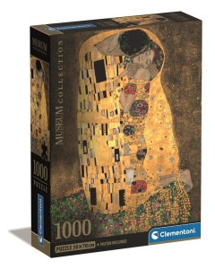 PUZZLE 1000 COMPACT MUSEUM IL BACIO, CLEMENTONI