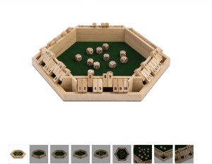 SHUT THE BOX ZESTAW DLA 6 GRACZY, QUINT