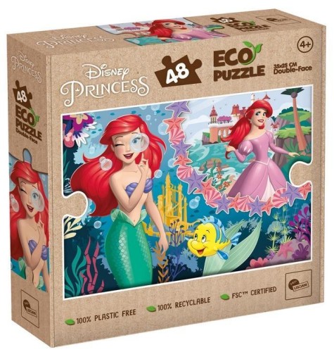 Puzzle 48 Arielka Eko dwustronne, Lisciani