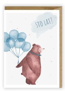 KARTKA URODZINOWA, EKO KOPERTA K021