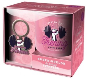 ZESTAW KUBEK + BRELOK HOBBY-FITNESS, PAN DRAGON