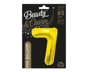 BALON FOLIOWY B&C 7 ZŁOTY 85CM