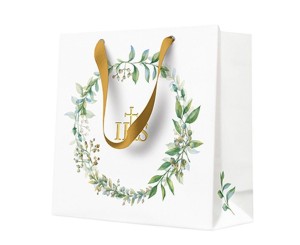 TOREBKA PREZENTOWA KOMUNIA 17X17X6CM, PAW