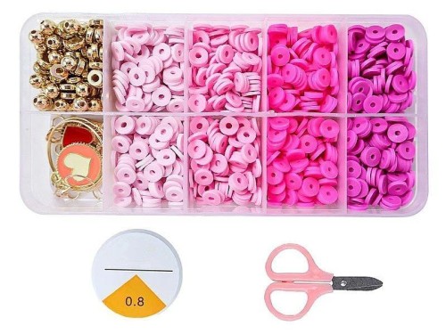 Koraliki DIY odcienie różu, ADAR