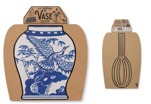 Wazon - kartonowy rękaw - Blue & White Oriental