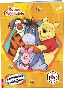 DISNEY KUBUŚ I PRZYJACIELE. KOLOROWANKA, NAKLEJKI