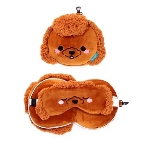 Poduszka podróżna i maska na oczy Pudel Gigi