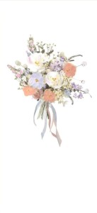 KARNET KWIATY DL N14 - BUKIET KWIATÓW