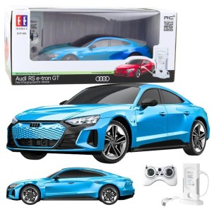 AUDI RS E-TRON GT R/C NIEBIESKI 1:14, LEANTOYS
