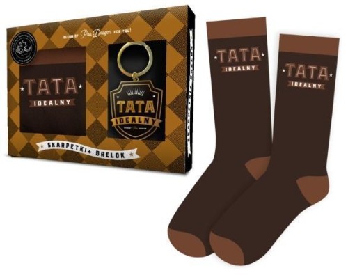 Zestaw brelok + skarpetki Ideał-Tata, Pan Dragon