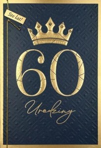 KARNET B6 URODZINY 60