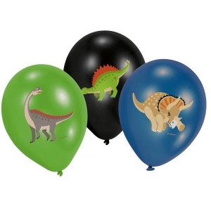 BALONY LATEKSOWE WESOŁE DINOZAURY 28CM