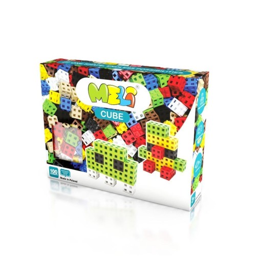 Klocki konstrukcyjne Meli Cube 100szt, Meli