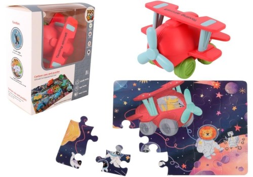 Auto puzzle Przygoda drogowa samolot, Pro Kids
