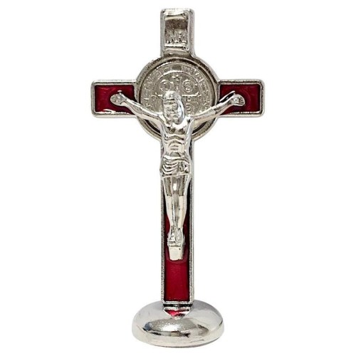 Krzyż stojący czerwony 8cm