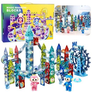 ZESTAW KLOCKI MAGNETYCZNE TOR KOŁO MŁYŃSKIE 118EL