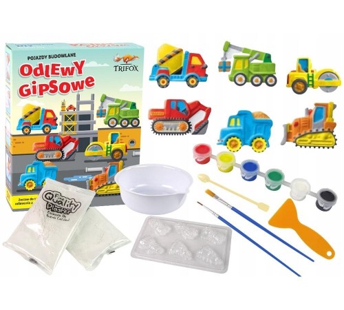 Auta zestaw do odlewania z gipsu, Trifox