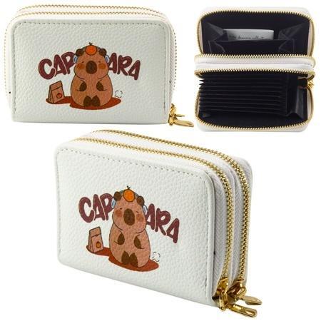 Portfel dwukomorowy na karty Kapibara 12,5x8,5cm