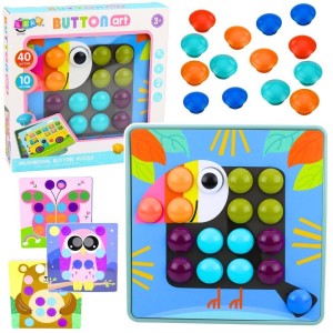 KREATYWNE PUZZLE GEOMETRYCZNE 53EL., LEANTOYS