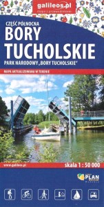 MAPA - BORY TUCHOLSKIE-CZĘŚĆ PÓŁNOCNA-PN