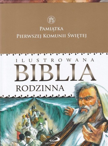 Ilustrowana Biblia rodzinna (opaska I Komunia św.)