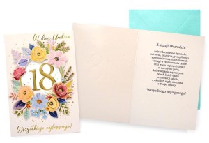 KARNET URODZINY 18