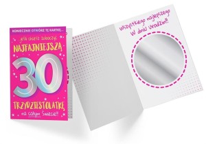 KARNET B6 DK-920 URODZINY 30 LUSTERKO