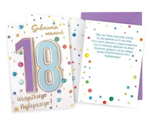 KARNET B6 URODZINY 18