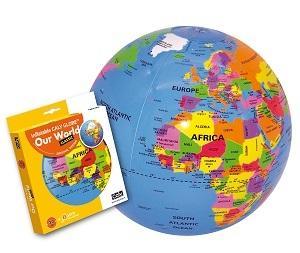 GLOBUS 30 CM - NASZ ŚWIAT, PIŁKA