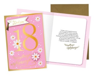 KARNET URODZINY 18