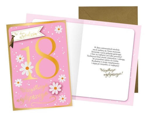 Karnet Urodziny 18