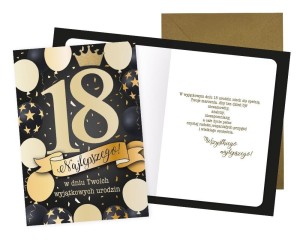 KARNET URODZINY 18