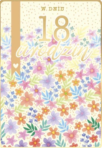 Karnet Urodziny 18