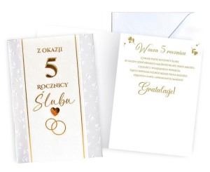 KARNET ROCZNICA ŚLUBU 5
