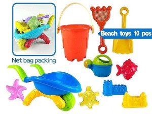 ZESTAW DO PIASKU Z TACZKĄ 10EL, ADAR