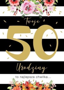 KARNET B6 PR-106 URODZINY 50